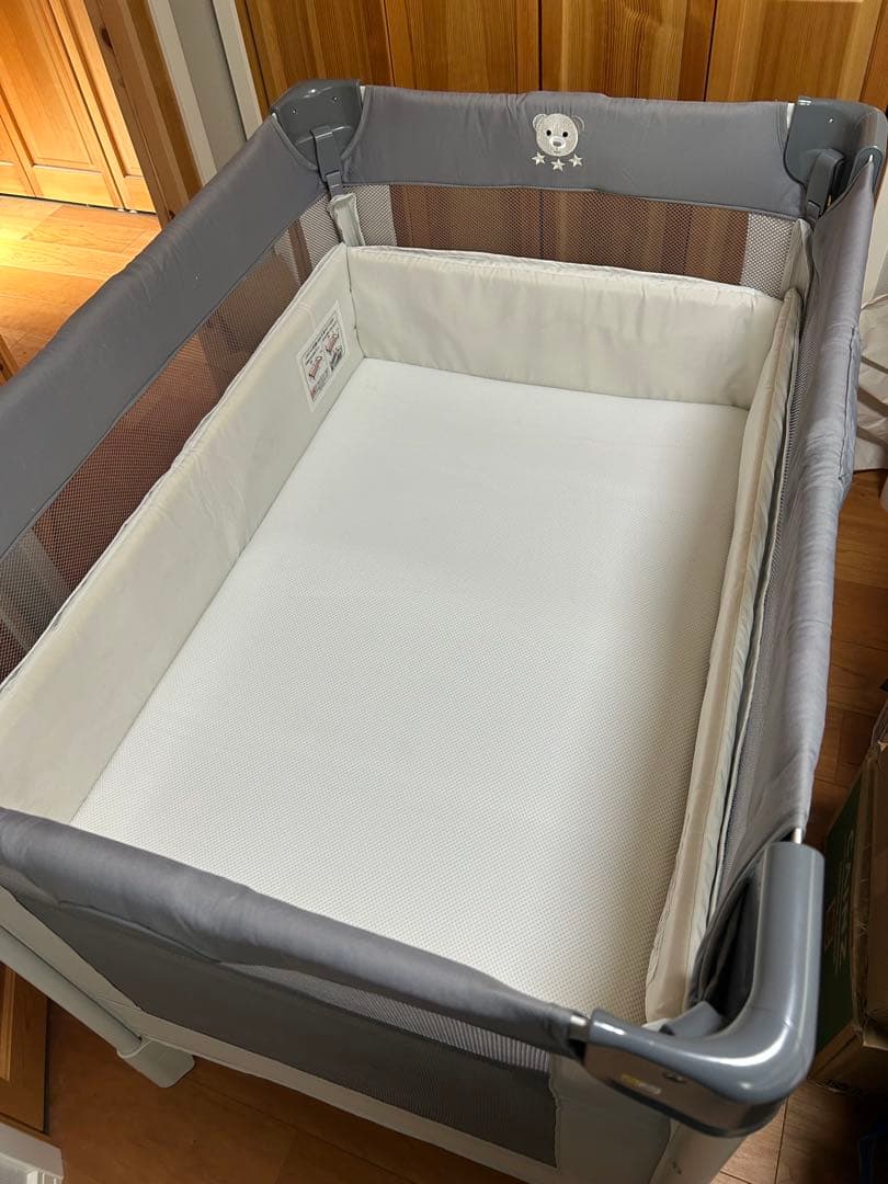 Aprica アップリカ ココネルエアーAB グレーベアー ベビーベッド