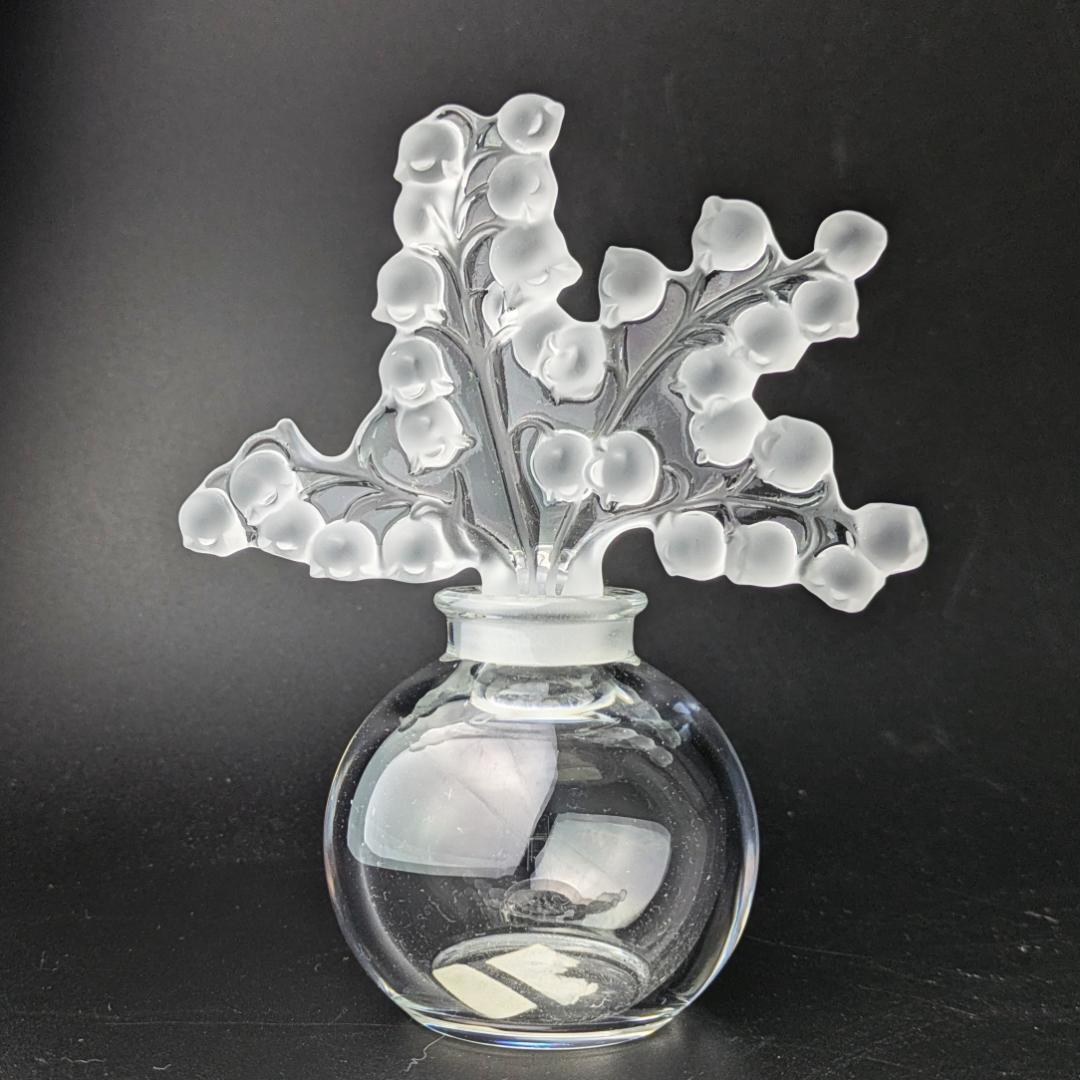 た*ん様 萌えるすずらん★ラリック 香水瓶 クレールフォンテーヌ 12cm 美品