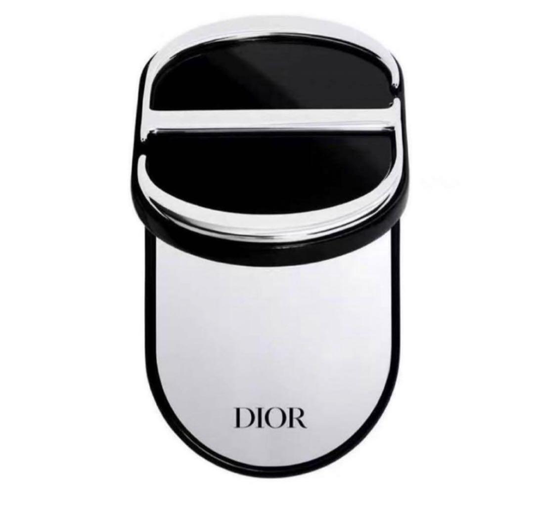 Dior 手鏡 黒　スマホミラー　ノベルティ