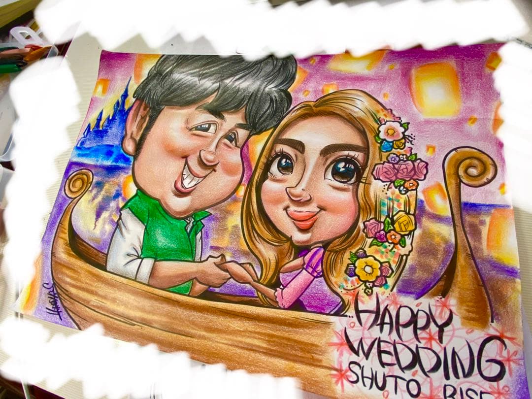 世界で1枚のオーダーメイド似顔絵☆ハイクオリティver☆記念日