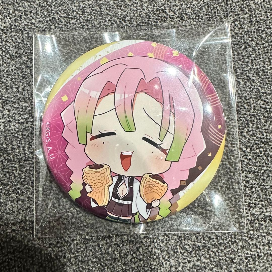 鬼滅の刃 セガ コラボカフェ たい焼き 缶バッジ 蜜璃