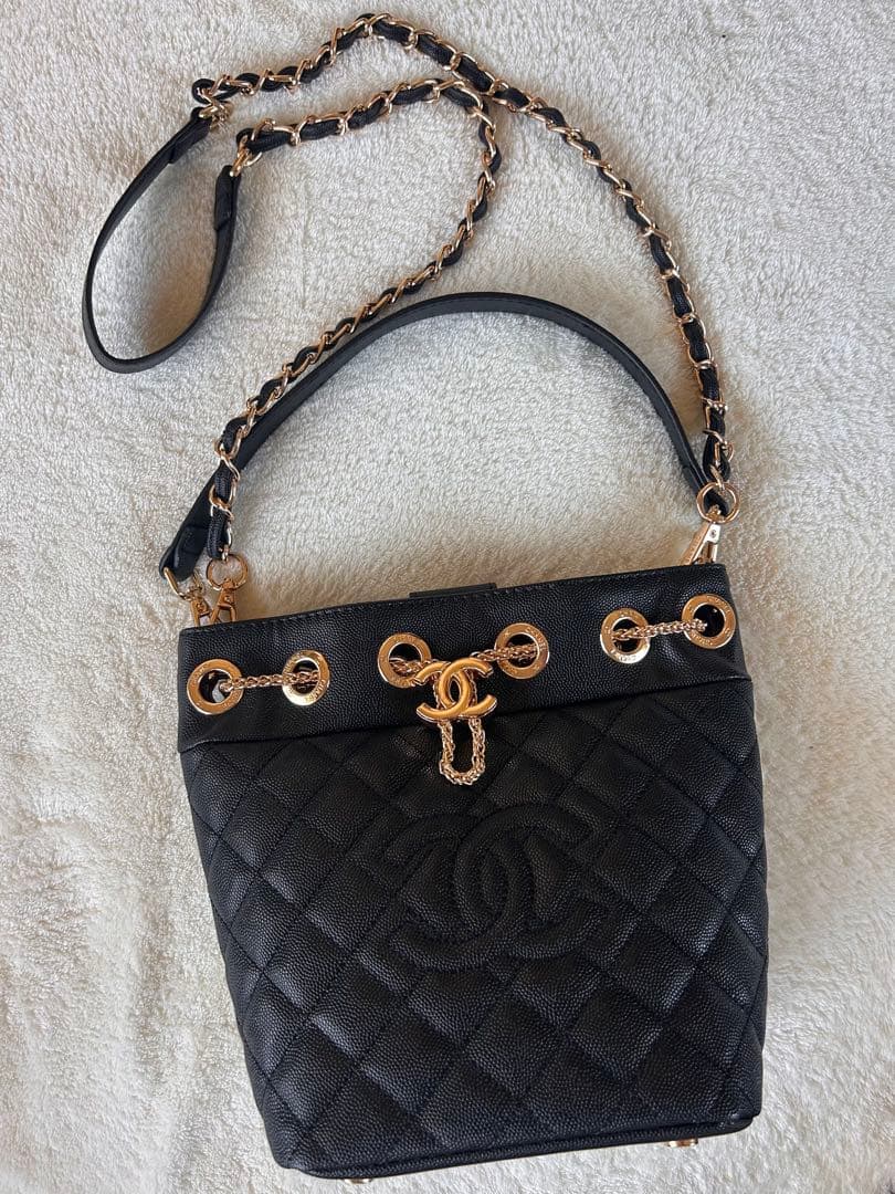 CHANEL ハンド ショルダーバッグ ノベルティ 未使用品 シャネル 巾着型