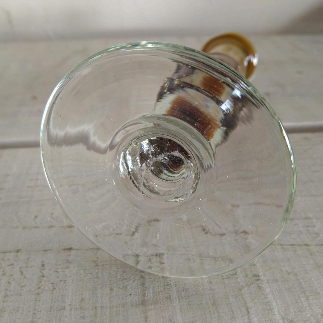 ガラス製　キャンドル立て　蝋燭立て