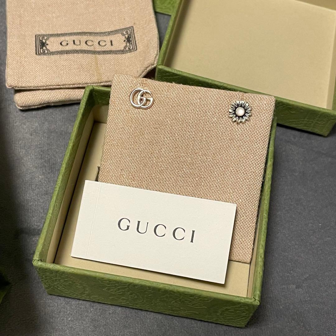 【箱付き】GUCCI グッチ フラワー 花 ピアス シルバー Ag925