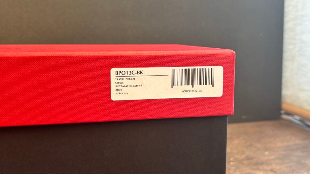 【未使用】本革ポーチ　BONAVENTURA ボナベンチュラ BPOT3 BK