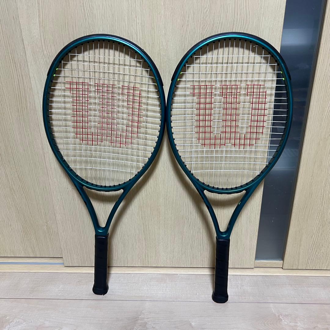 【美品】Wilson Blade テニスラケット2本セット 25V9 16×19