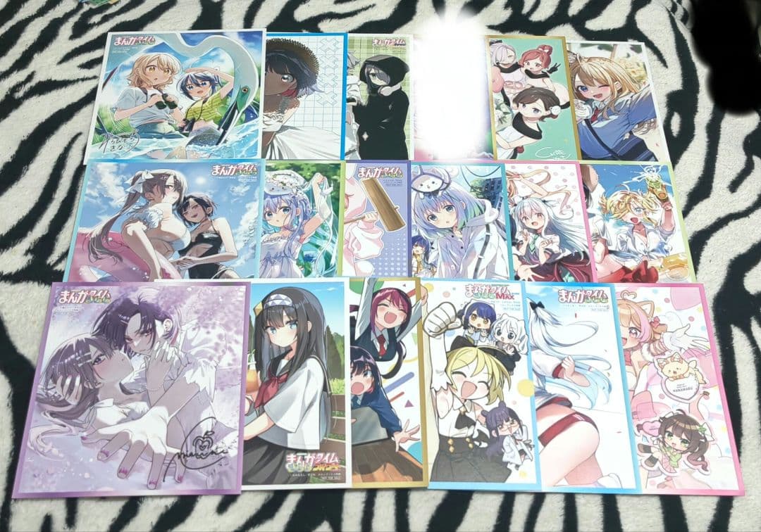 まんがタイムきらら メロンブックス 特典 色紙風イラストカード 17種セット