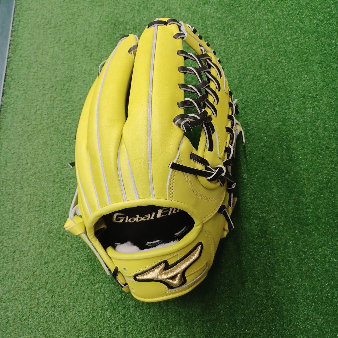 ミズノ)Global Elite限定カラー 硬式グローブ イエロー