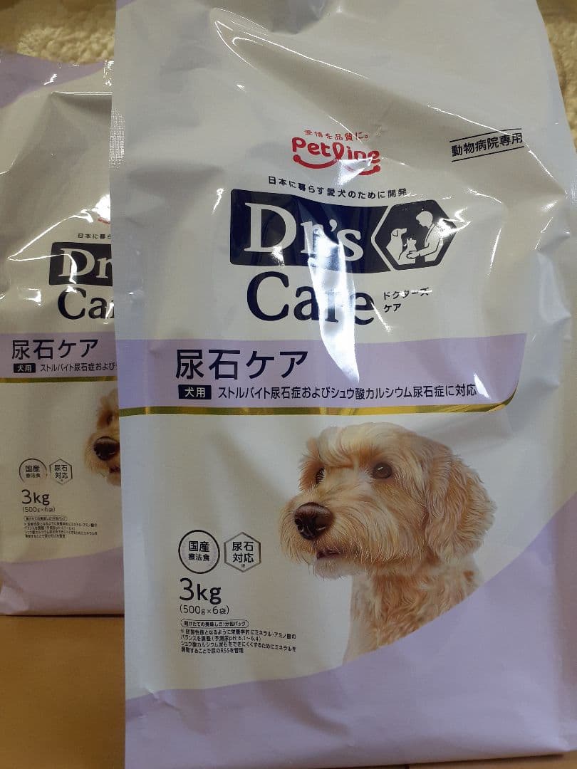 エース１尿石2 様ドクターズケア犬用療法食尿石ケア3kg×2袋