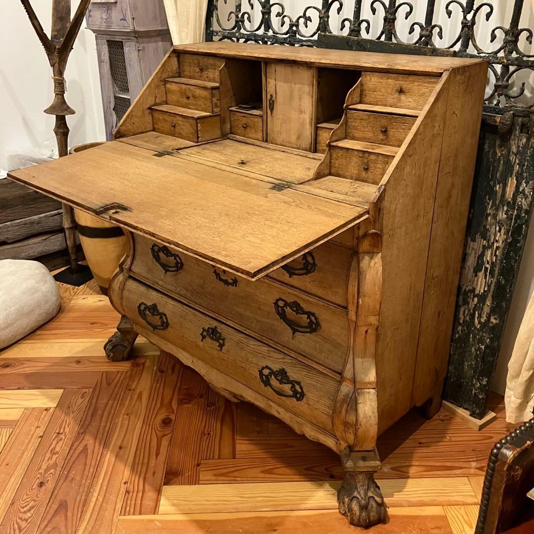 アンティークライティングビューロー(書記台)　チェスト