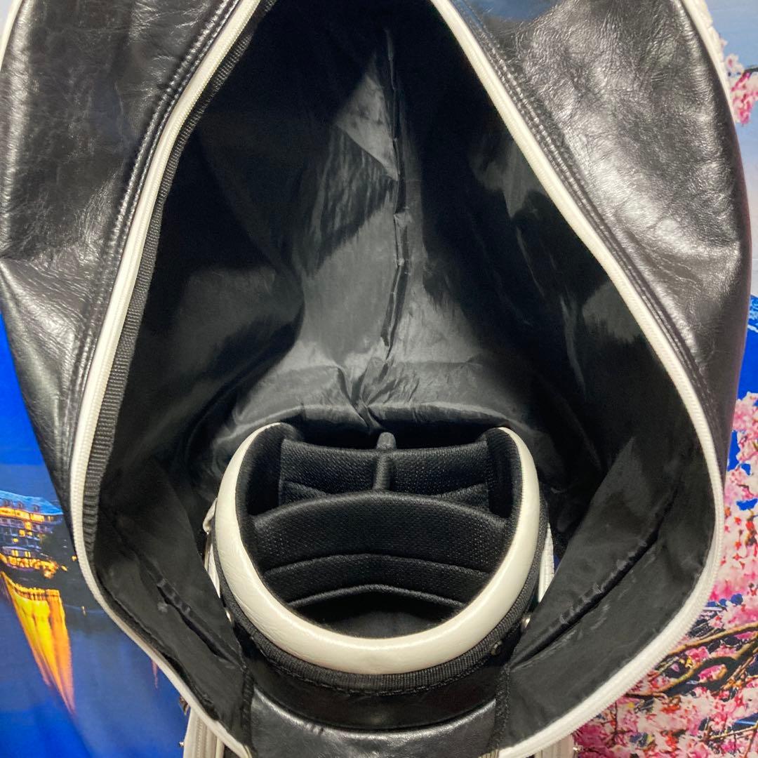 寶BU-1106 タイトリスト キャディバッグ クロコダイル型押し ホワイト