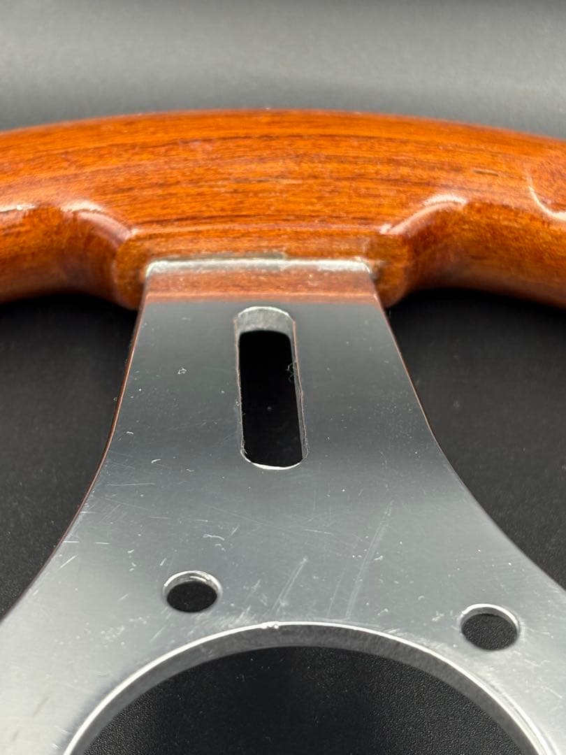 C026 OBA オバ　木製ステアリング　ハンドル　レア　ヴィンテージ 30cm