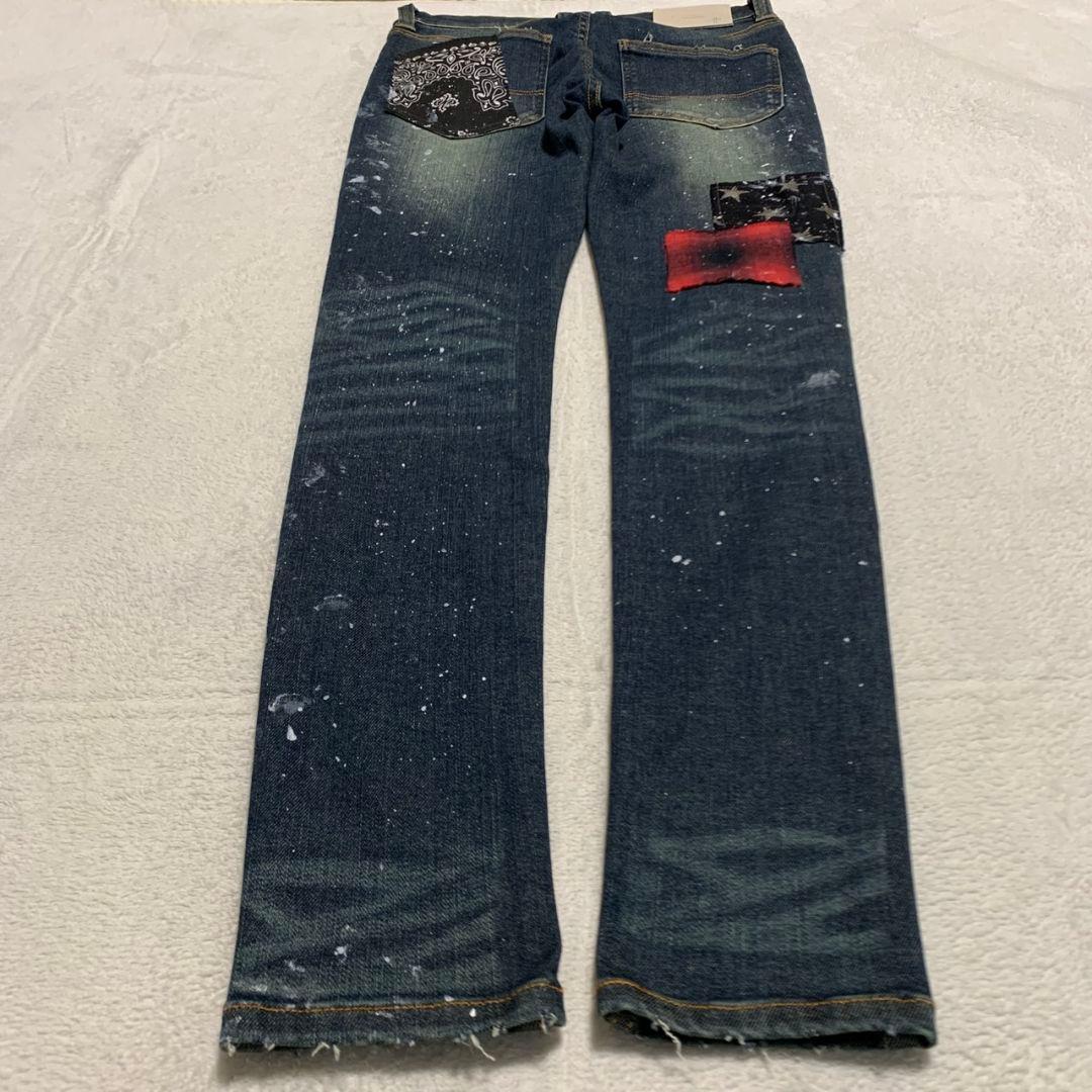 《レア》NO ID.×OVERDESIGN ストレッチ パッチワークスキニー