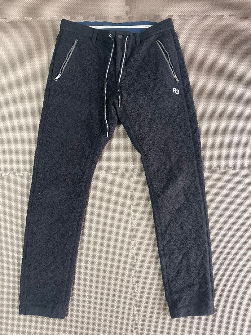 PEARLYGATES パーリーゲイツ　ブラック スウェット　キルティングパンツ