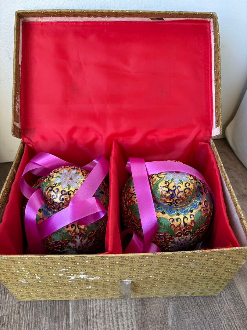 中国　七宝焼　壺　つぼ　骨董