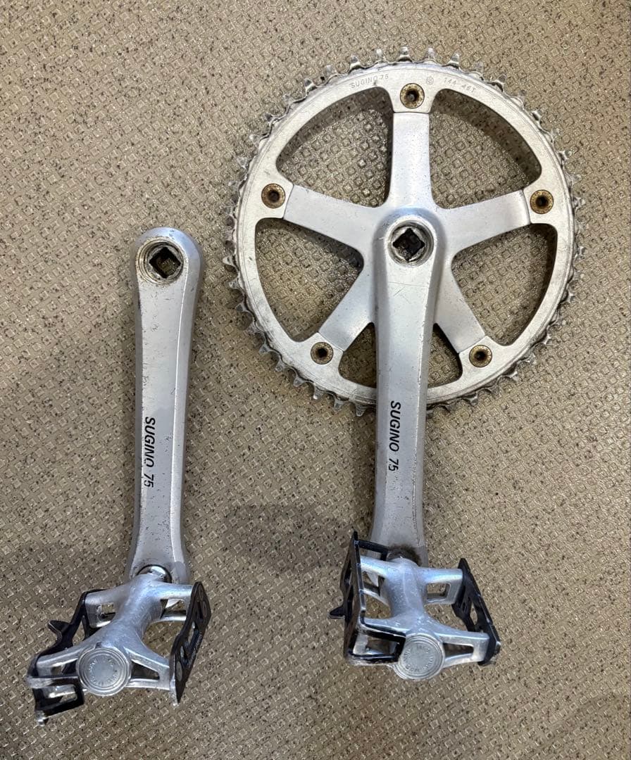 Sugino 75 クランクセット ペダル付き