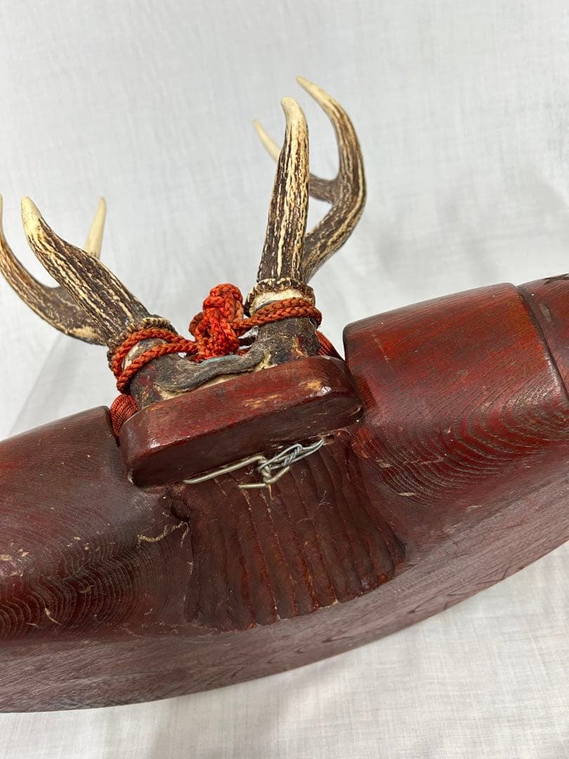 刀掛け 武具　二本掛け　日本刀　兜置物　刀掛　彫刻 刀装具 骨董品 古美術品