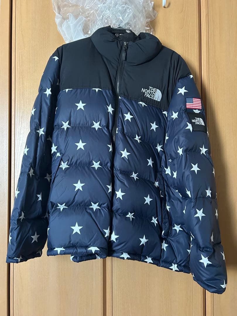 THE NORTH FACE ダウンジャケット 星柄 ネイビー