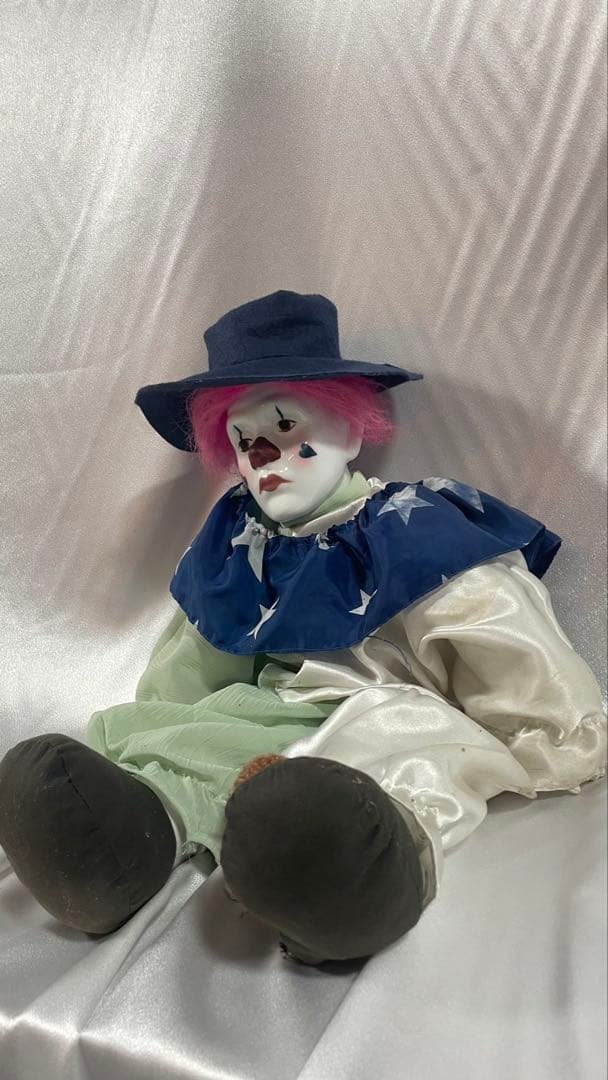 ピエロ ぬいぐるみ 約70cm アンティーク　からくりサーカス