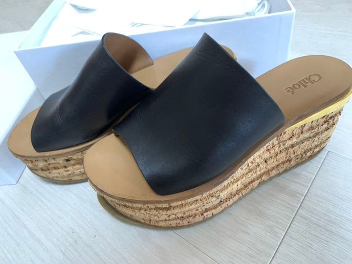 Chloe カミーユ コルクウェッジ サンダル 56179WM-001-5