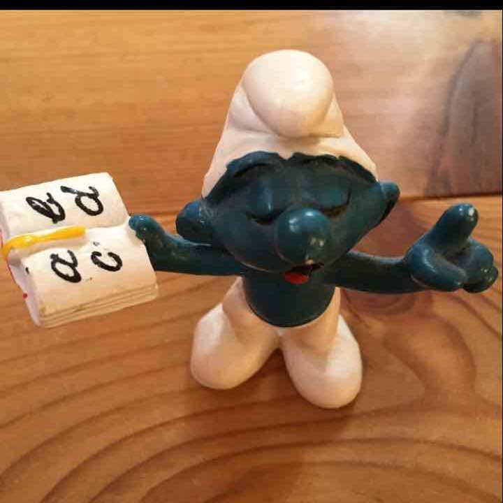 スマーフ絶版ビンテージ フィギュア スクール セット