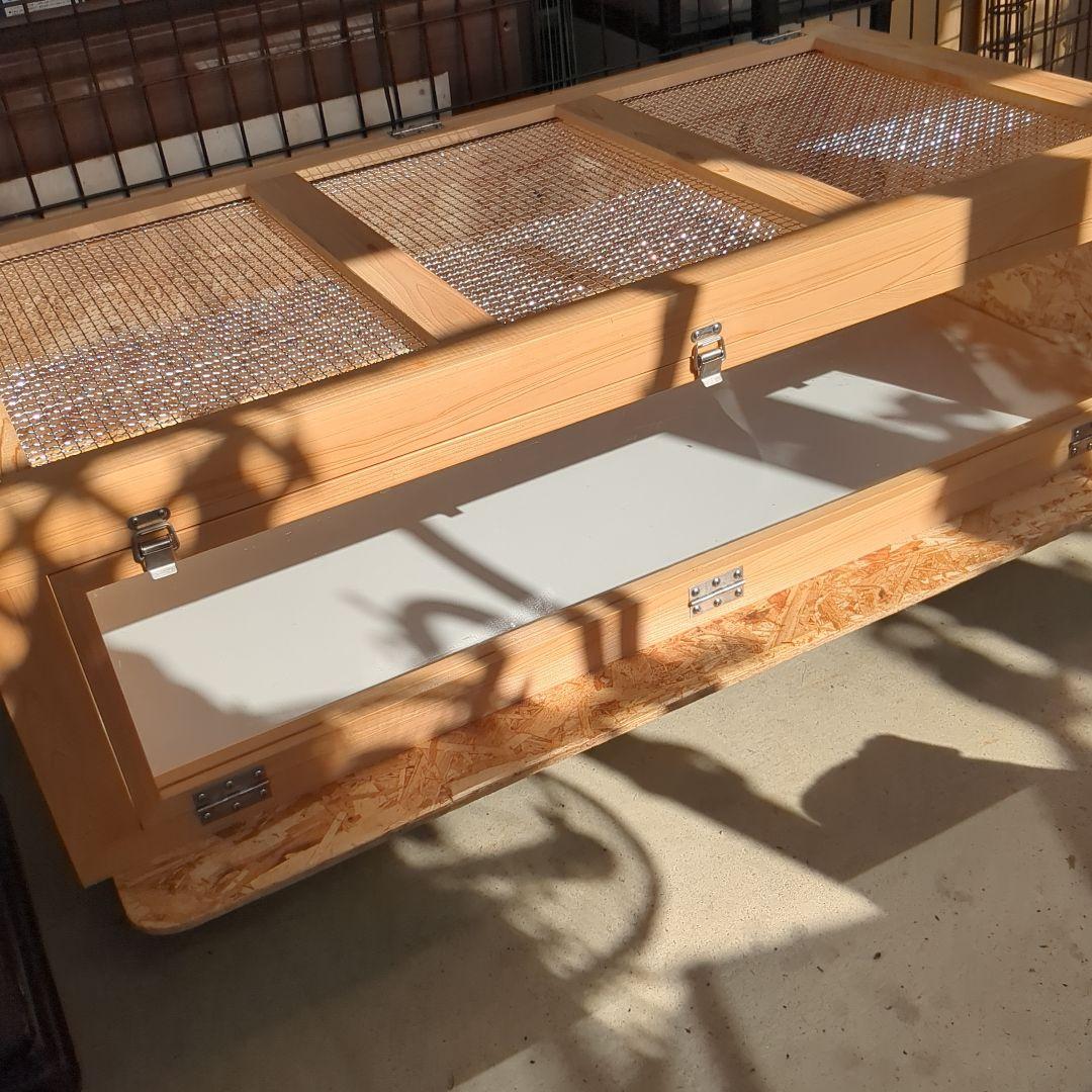 爬虫類ケージ(木製、特注)