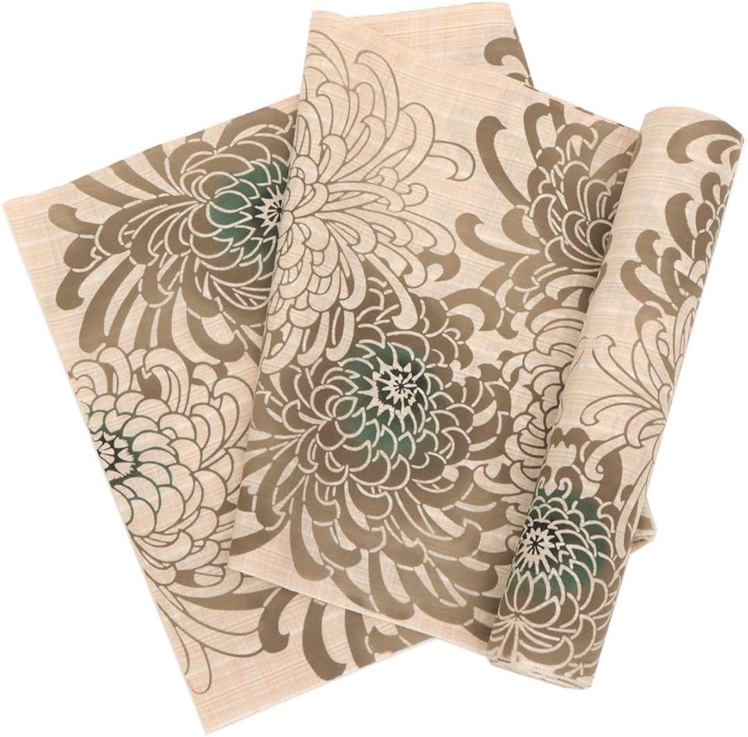 竺仙　紬浴衣（キングサイズ）乱菊