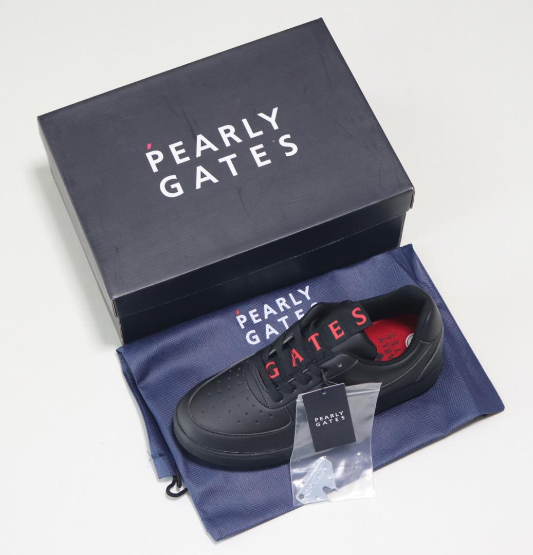 新品箱タグ付き【パーリーゲイツ】メゾンロゴ ゴルフシューズ 24.5cm