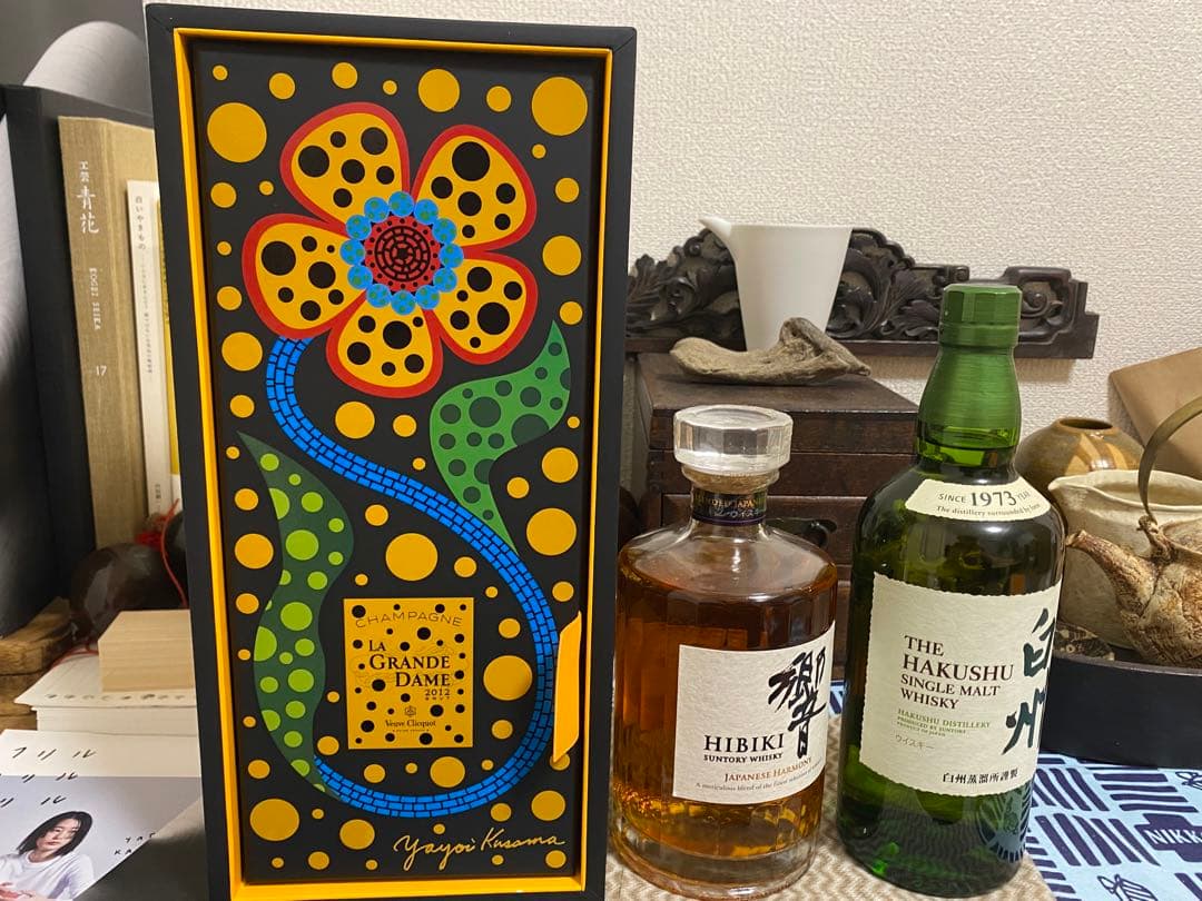 草間彌生コラボシャンパン、響、白州