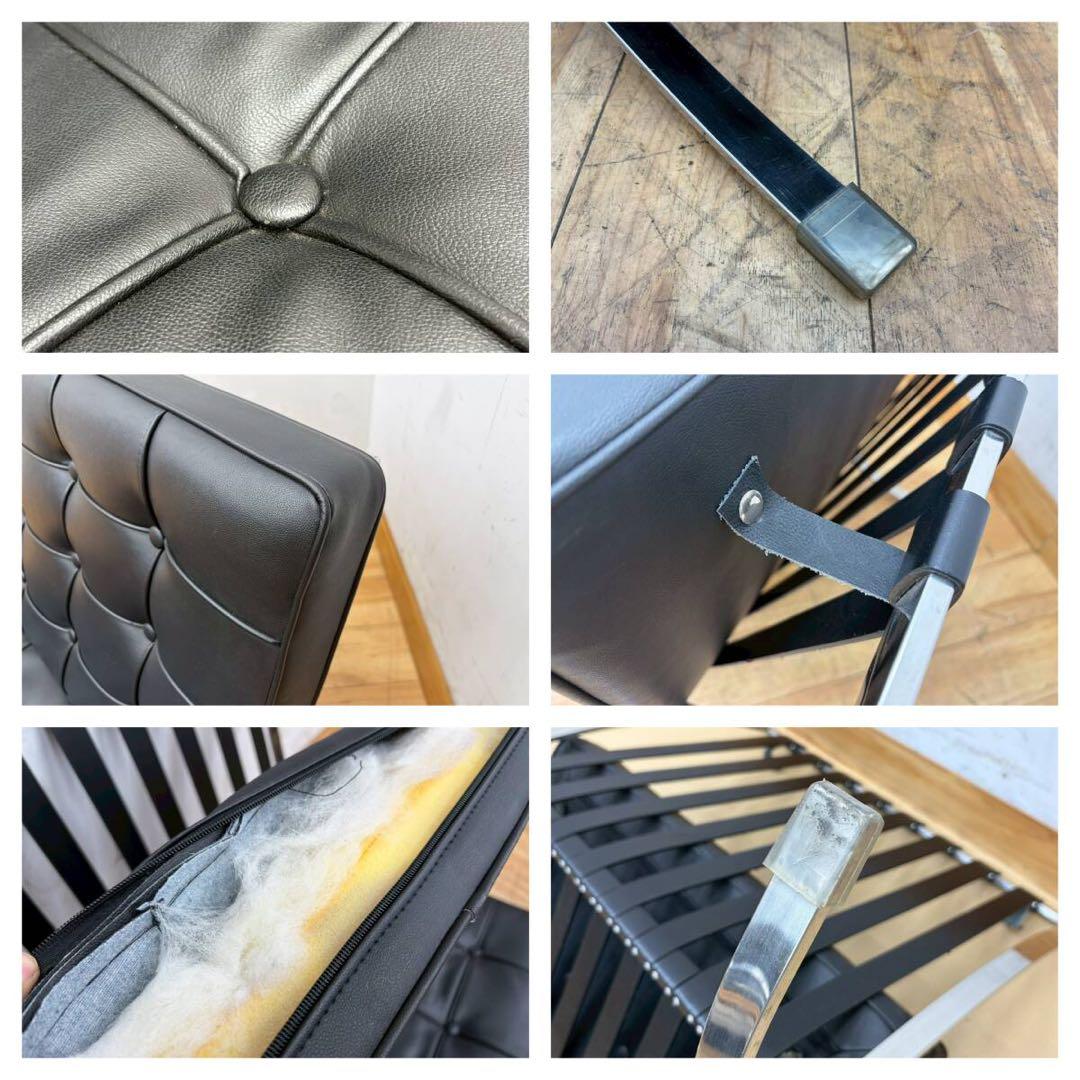 美品Barcelona Chair バルセロナチェア　リプロダクト品　1人掛け