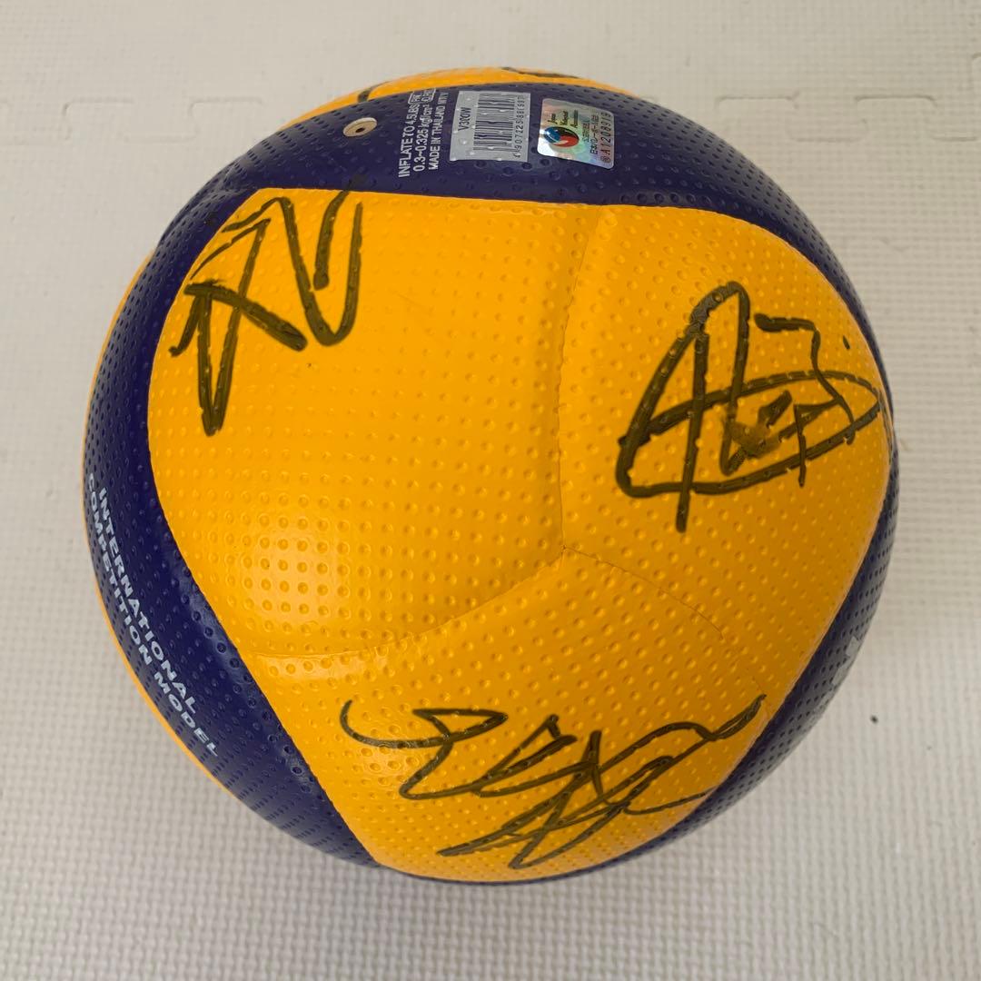 東京2020 中国女子バレー監督郎平＆選手直筆サイン入りボール＆郎平サイン色紙