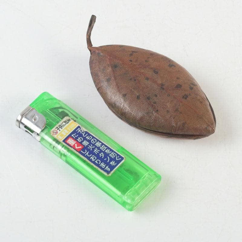 茶道具　山中塗師　新井宗賀作　乾漆　柿ノ葉香合　共箱　V　9706