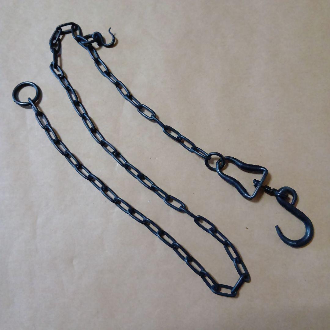 茶道具　唐銅吊舟花入