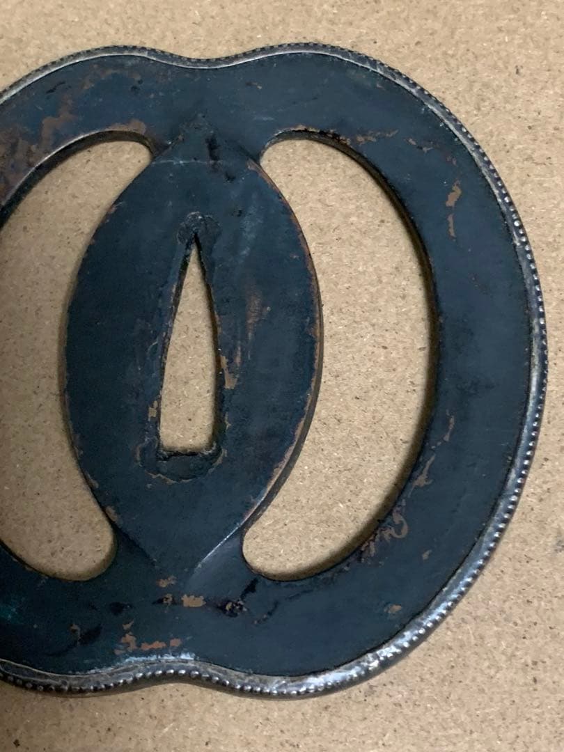 T*a様 《アンティーク・希少レア！！》《送料無料》⭐︎ 銀入り 武蔵鍔 つば