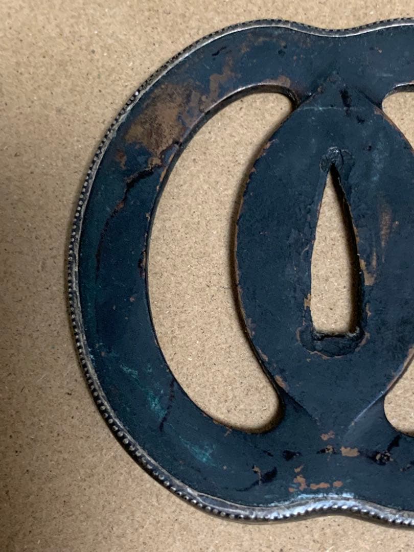 T*a様 《アンティーク・希少レア！！》《送料無料》⭐︎ 銀入り 武蔵鍔 つば