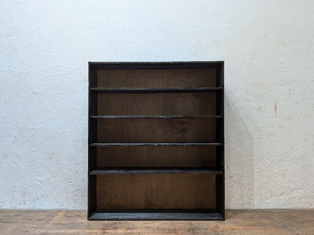 1131 ビンテージ　薄型　ディスプレイラック　飾り棚　陳列棚　小物入れ　レトロ