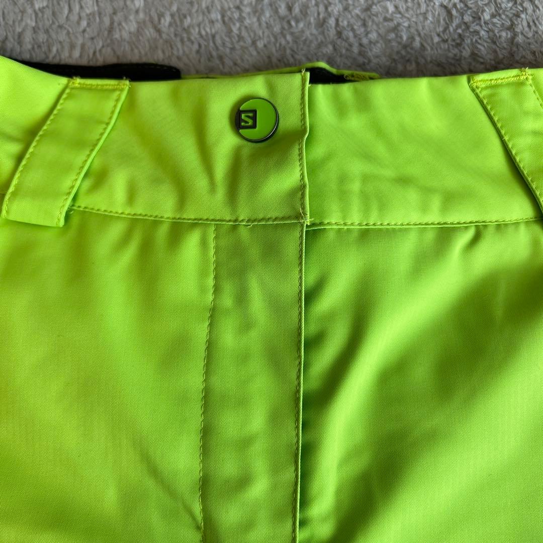 SALE‼️Salomon 蛍光グリーン スノーボードウェア　Lサイズ