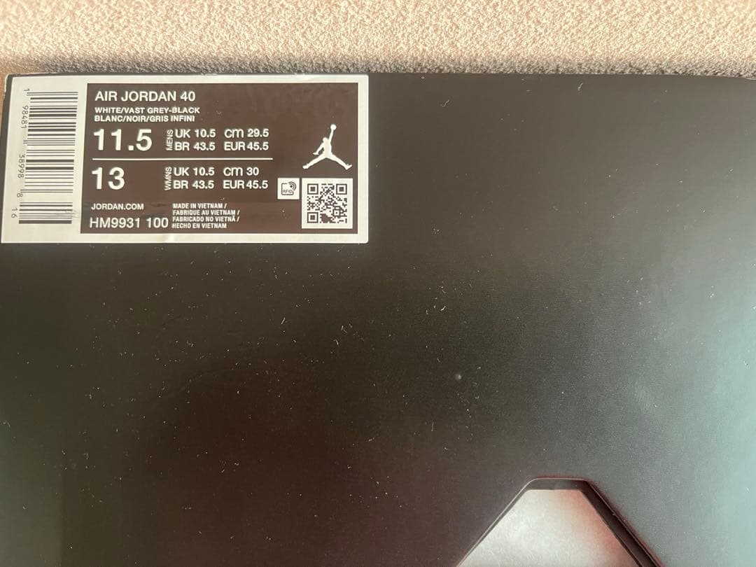 シューズ(男性用) Air Jordan40