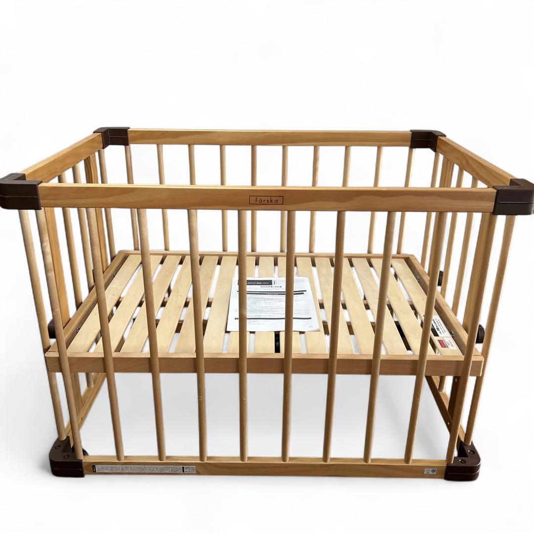 farska ミニジョイントベッド NEO キャスター付き 木製ミニベビーベッド