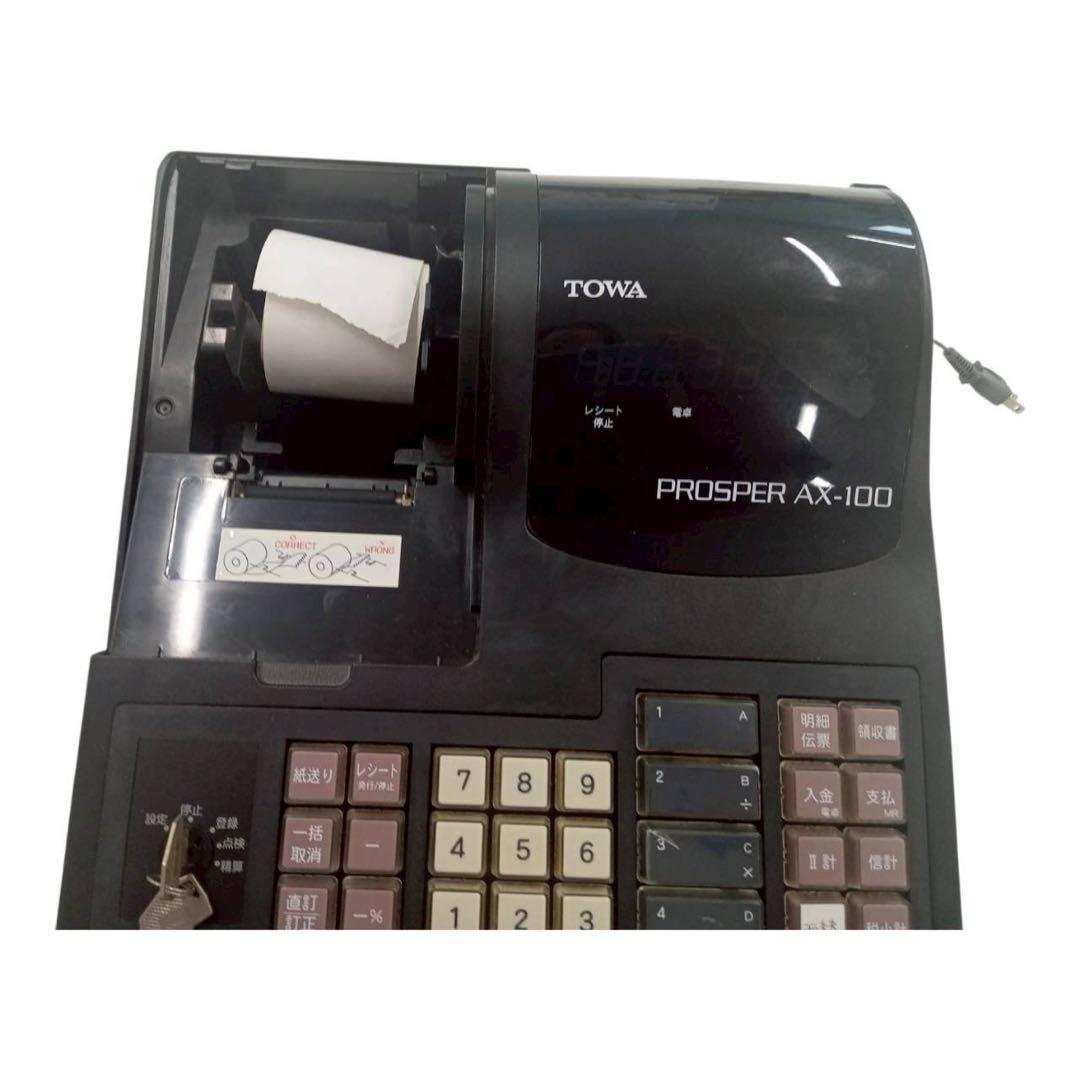 TOWA 東和メックス産業　AX-100　レジスター　レジ　領収書
