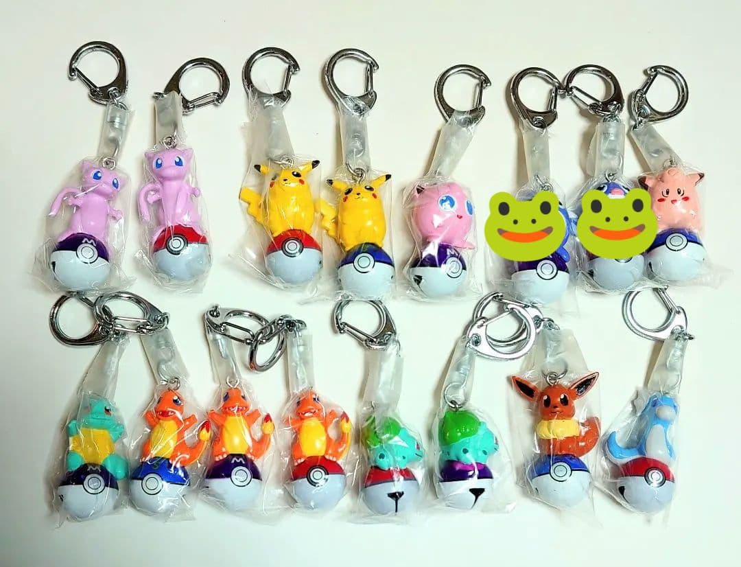 ポケットモンスター　すずキーホルダー　キーチェーン　16点セット　当時物