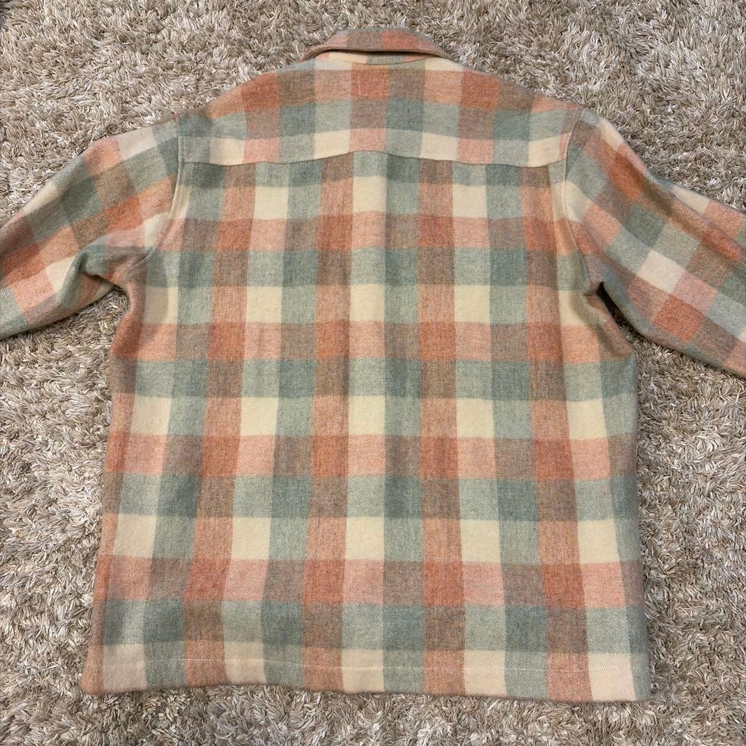 シナコバ SINA COVA フランネル チェック ウールアルパカ シャツ 美品