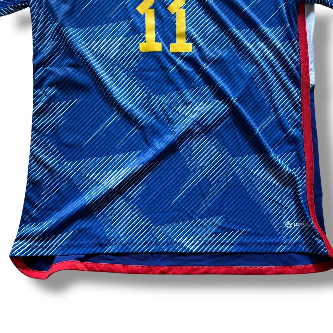 adidasサッカー日本代表 2022 W杯 ユニフォーム 久保建英 2XL