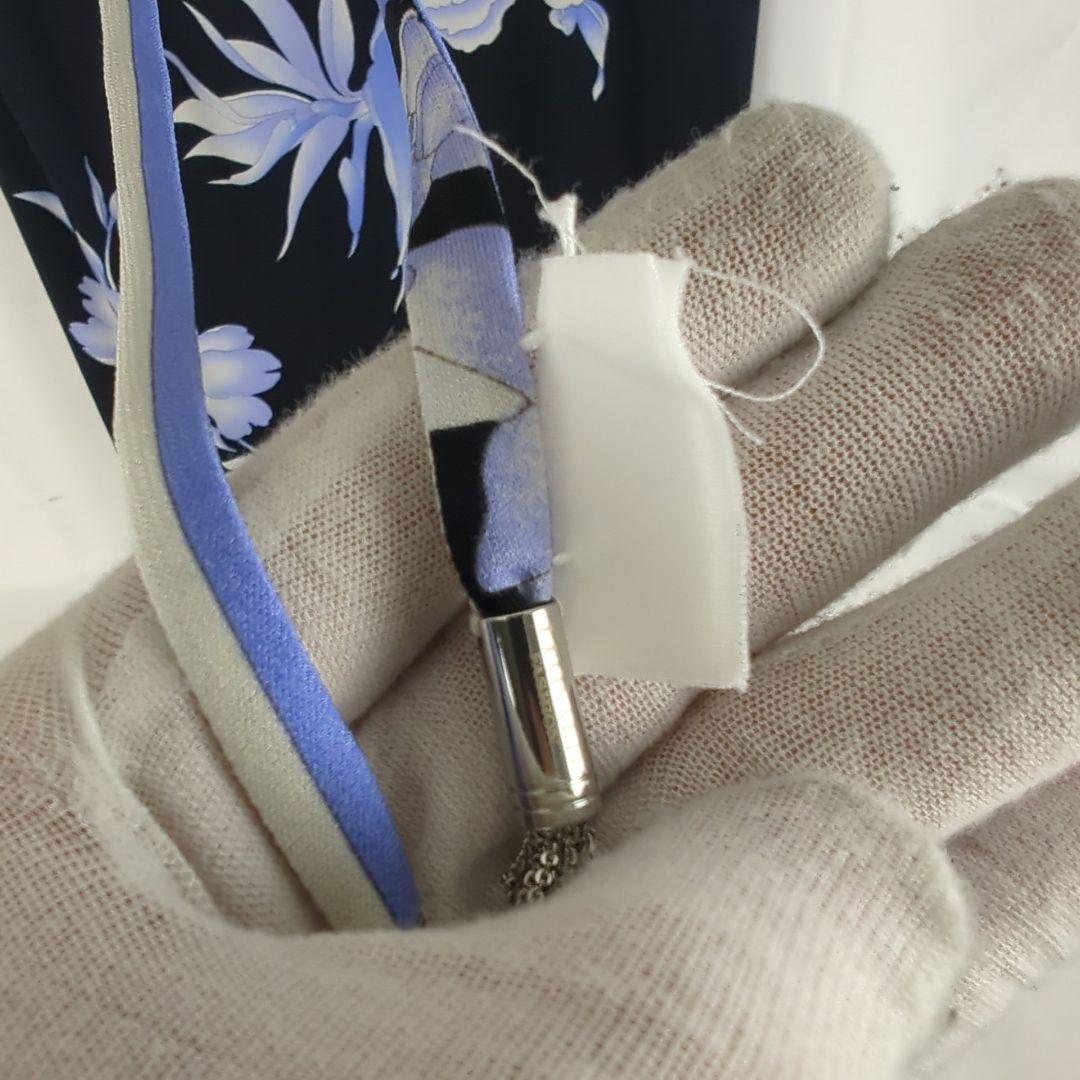 【美品】Leonard レオナール ワンピース 花柄 ブラック ブルー