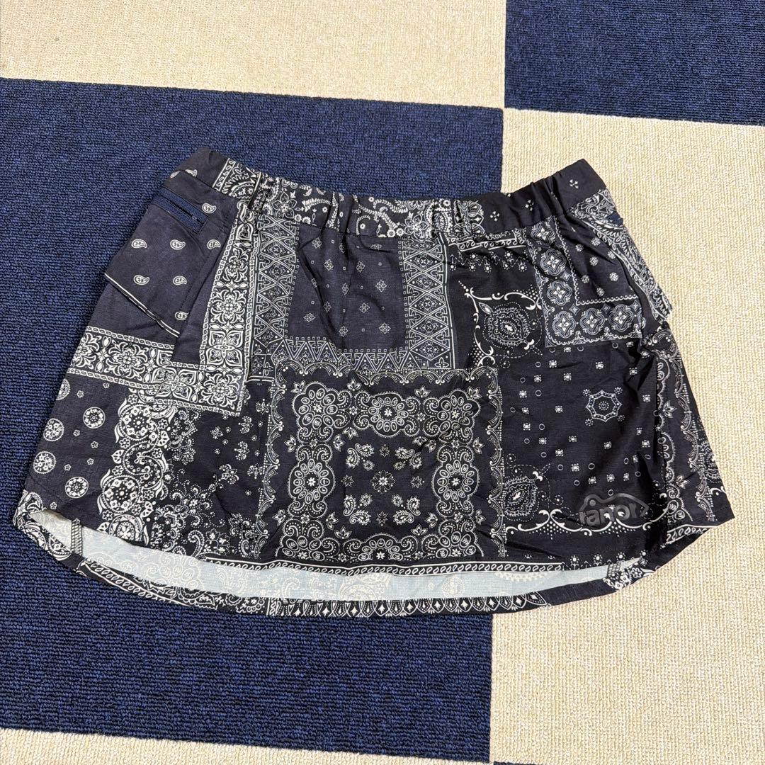 ranor バンダナ柄スカート ランニングスカート