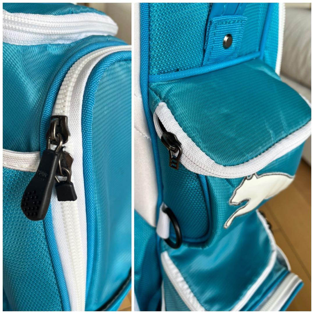 美品　希少PUMA スタンド式キャディバッグ 軽量仕様　レディース　ベルト無し