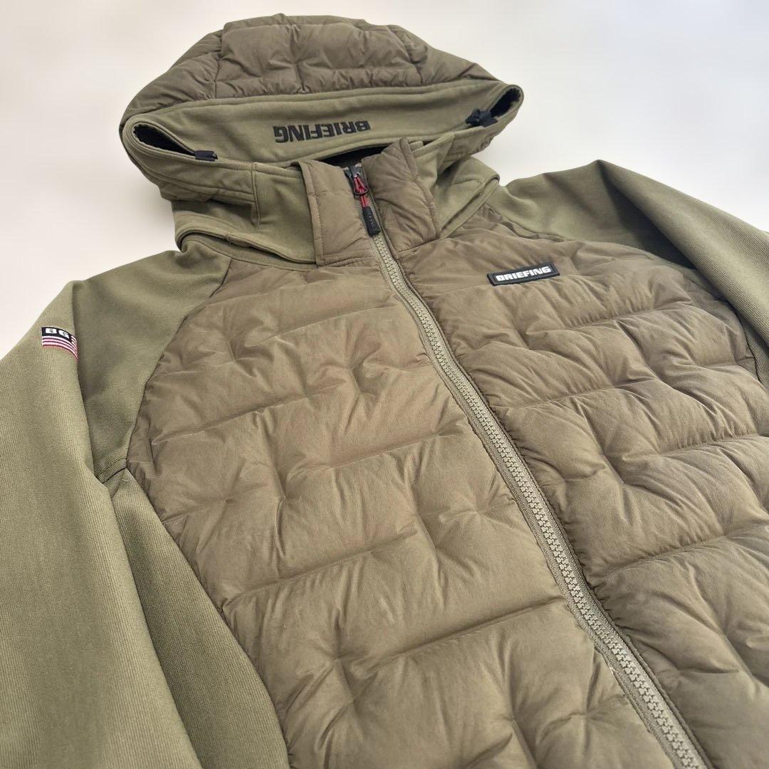 BRIEFING GOLF ハイブリッドダウンパーカー Sサイズ オリーブ