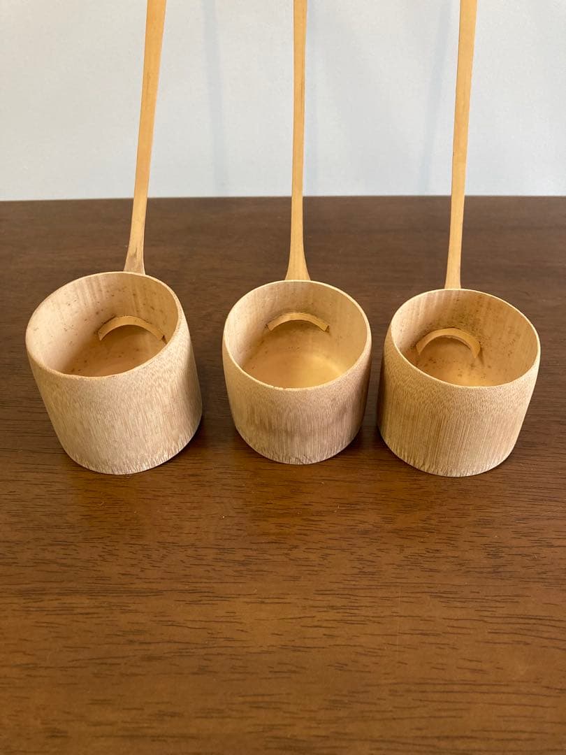 茶道具　柄杓9本　蓋置2個　竹製　セット