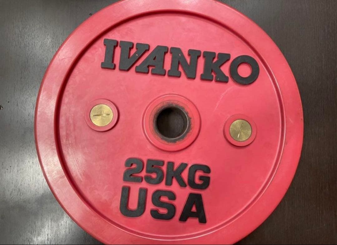 イヴァンコ ラバー 50mm オリンピック プレート 25kg②