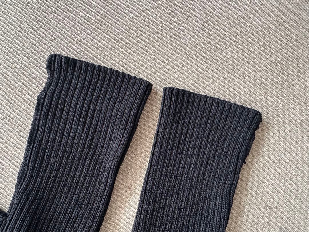 THE SHINZONE LONG RIB CARDIGAN ブラック